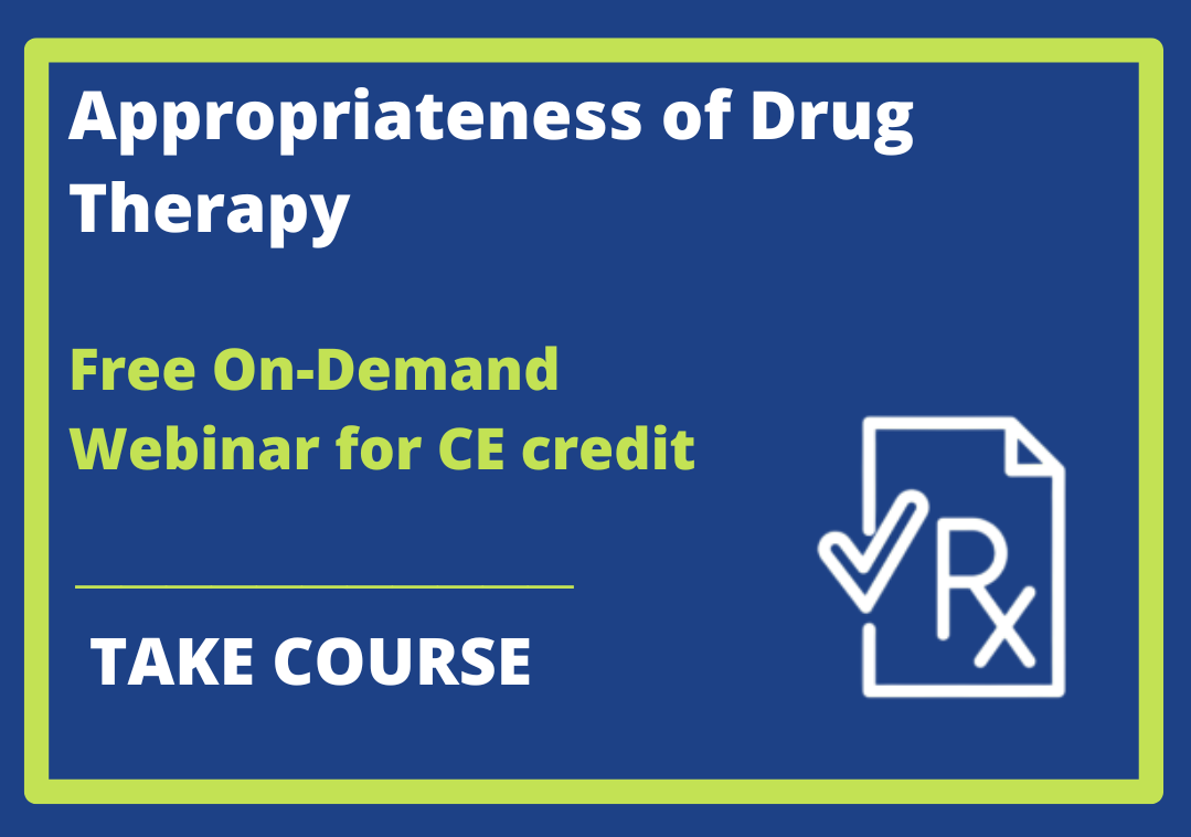 Forum Appropriateness Of Drug Therapy On Demand