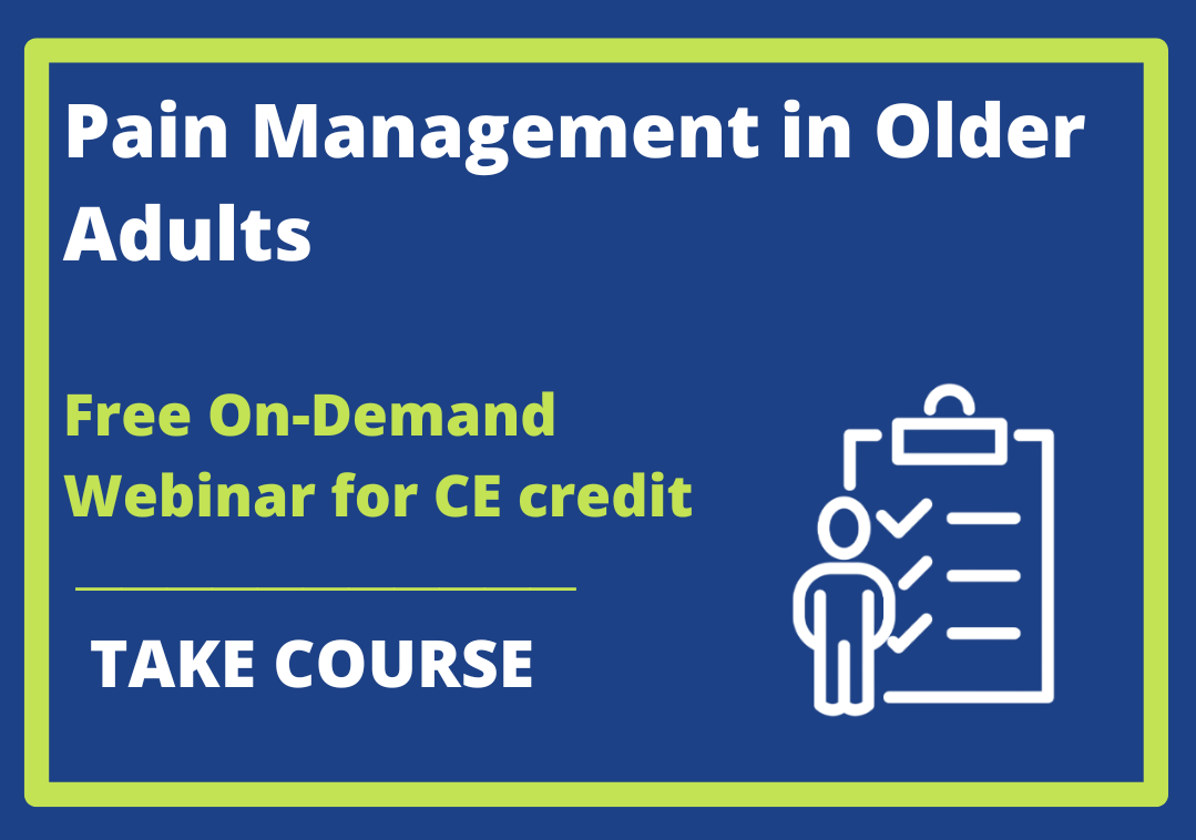 Forum Pain Management In Older Adults On Demand