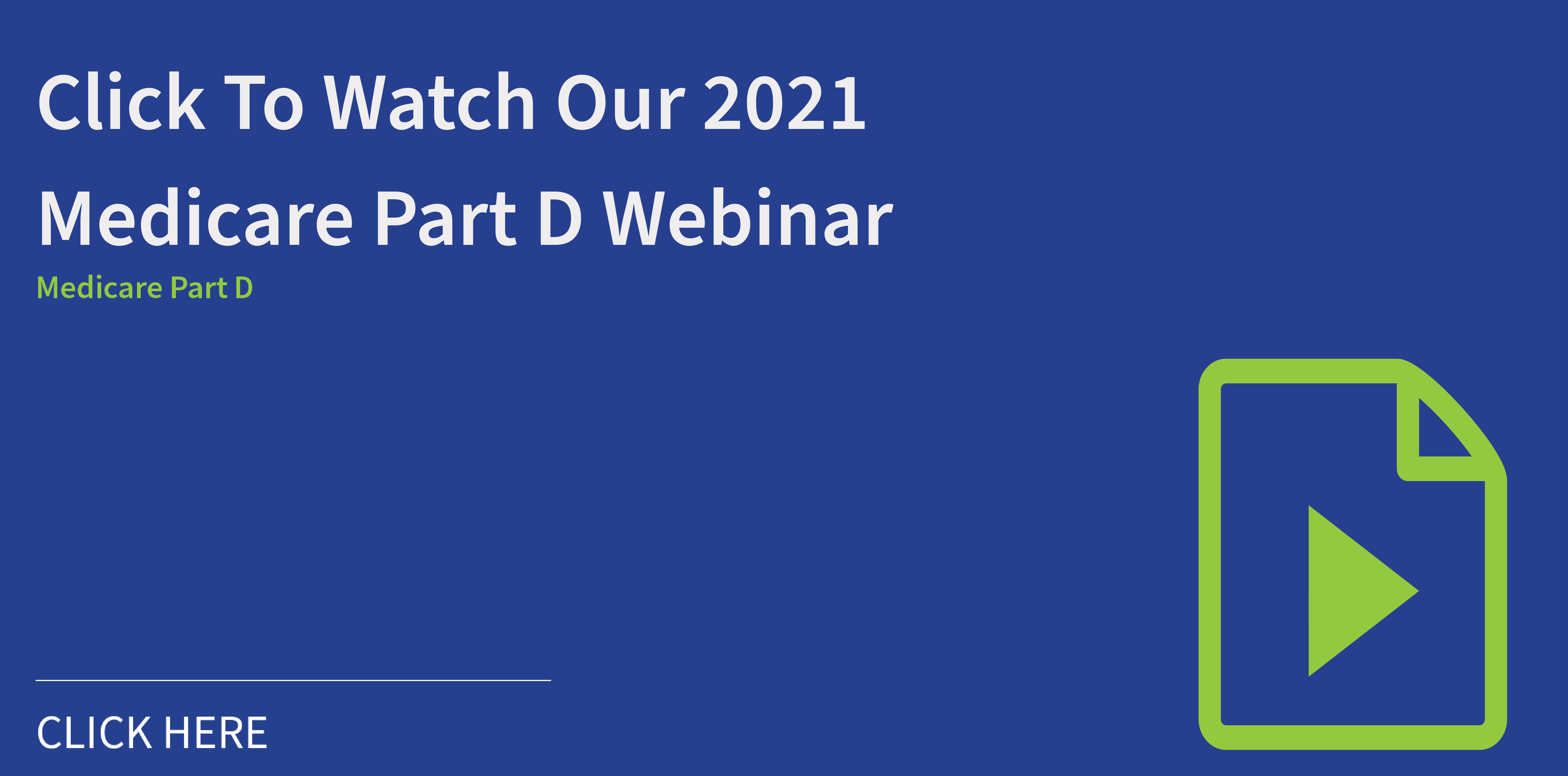 Medicare Part D Webinar Graphic