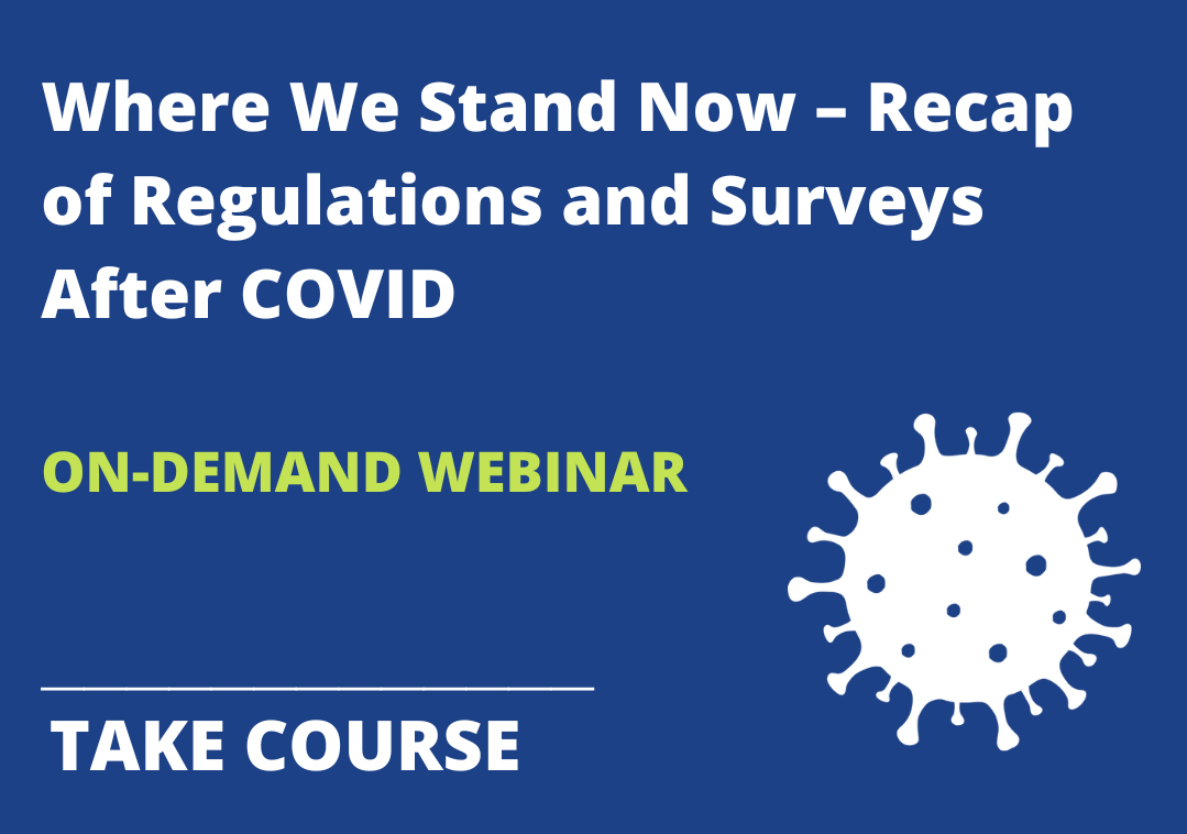 Covid Regulations Graphic On Demand Webinar