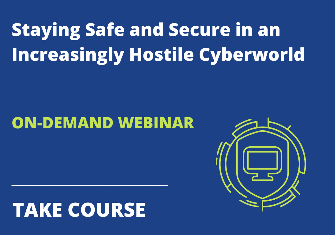 Staying Safe and Secure in an Increasingly Hostile Cyberworld