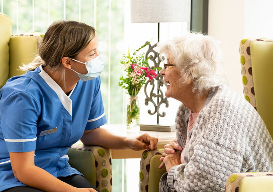 Nurse with patient Nurse with patient